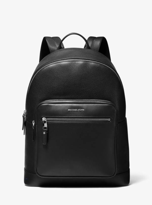 Panske Batohy Michael Kors Hudson Pebbled Leather Čierne - Tasky Michael Kors Akcia | UPJXY-0967